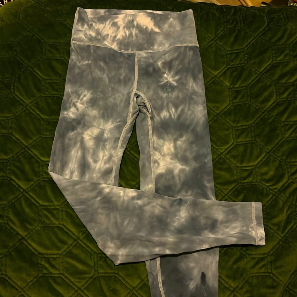 Lazuli blue/white marble leggings xs